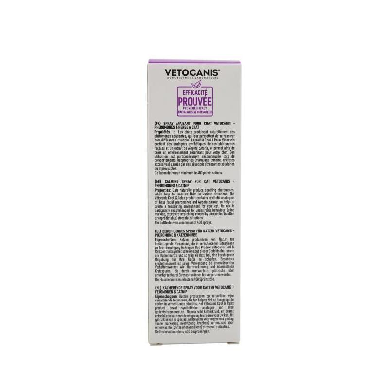 Spray anti-stress apaisant pour chat - VETOCANIS
