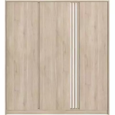 Armoire de chambre en chêne - 3 portes - 185 x 52 x 203 cm Armoire de chambre en chêne - 3 portes - 185 x 52 x 203 cm