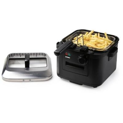 Friteuse électrique Domo 4L 2000W noir - Puissance et polyvalence
