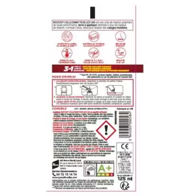 Colle de fixation et d'étanchéité - CYANOLIT Cristal 125ml - Transparent & flexible Colle de fixation et d'étanchéité - CYANOLIT Cristal 125ml - Transparent & flexible