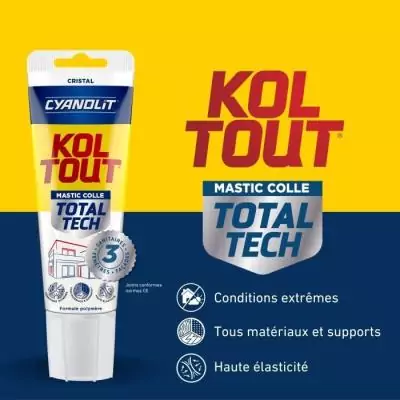 Colle de fixation et d'étanchéité polyvalente - CYANOLIT - 125 ml - Transparent Colle de fixation et d'étanchéité polyvalente - CYANOLIT - 125 ml - Transparent