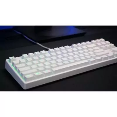 Clavier gaming mécanique CHERRY XTRFY K4V2 RGB TKL - Blanc