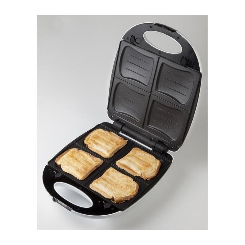 Appareil à croque-monsieur DOMO DO9046C - Surface extra large - Plaques amovibles