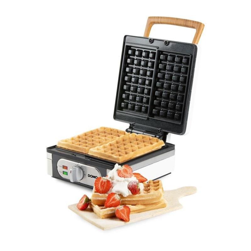 Gaufrier DOMO DO9274W 1400 W blanc - 2 gaufres XL