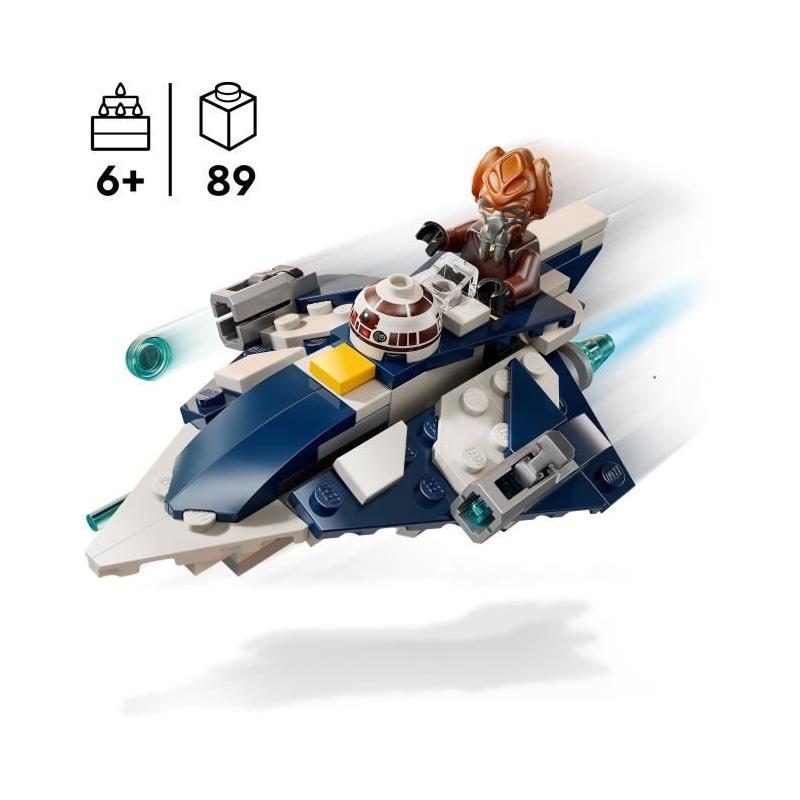 LEGO Star Wars : The Clone Wars 75400 Microfighter Chasseur Jedi de Plo Koon - Jeu 6 ans