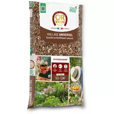 Paillage universel de qualité supérieure pour vos plantes - 50 L