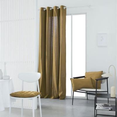 Rideau à œillets en coton 100% - Bronze - 140x240cm