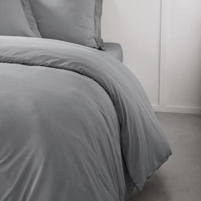 Housse de couette Essential - 240x260 cm - 100% Coton uni - Acier