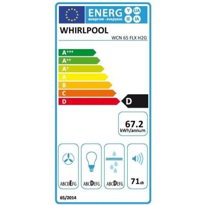 Hotte encastrable visiere Hood2GO Whirlpool WCN65FLXH2G - Inox