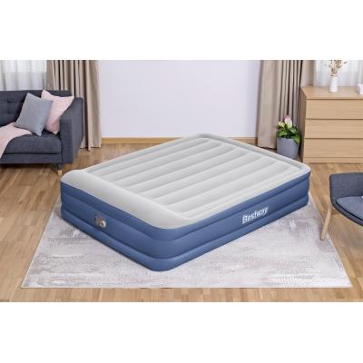 Bestway Lit gonflable matelas 2 places Tritech avec pompe électrique intégrée et revêtement antimicrobien 203 x 152 x 46 cm