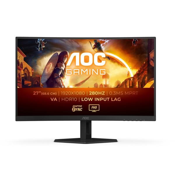 Ecran PC Gamer Incurvé - AOC - FHD - 27 - Dalle VA - 280Hz - 1ms - C27G4ZXE