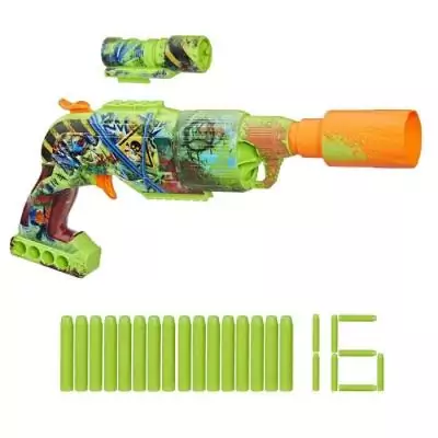 Nerf Zombie Driller: Blaster de fléchettes à cylindre rotatif