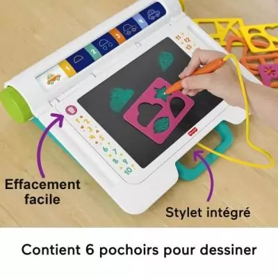 Fisher-Price Bureau d'Apprentissage et Dessin - Tablette d'Écriture Fisher-Price Bureau d'Apprentissage et Dessin - Tablette d'Écriture