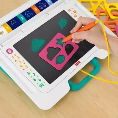 Fisher-Price Bureau d'Apprentissage et Dessin - Tablette d'Écriture Fisher-Price Bureau d'Apprentissage et Dessin - Tablette d'Écriture