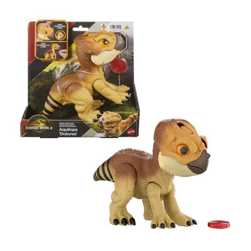 Jurassic World - Figurine Aquilops a apprivoiser - Dinosaure interactif - Jurassic World - JGC01