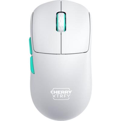 Souris gamer ultra-légère sans fil symétrique - CHERRY XTRFY M68 WIRELESS - Blanc