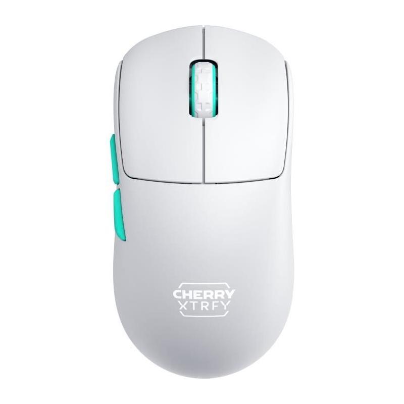 Souris gamer ultra-légère sans fil symétrique - CHERRY XTRFY M68 WIRELESS - Blanc