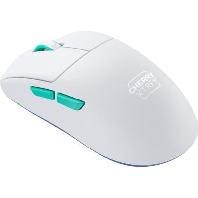 Souris gamer ultra-légère sans fil symétrique - CHERRY XTRFY M68 WIRELESS - Blanc