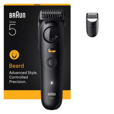 Braun BeardTrimmer 5 BT5500 tondeuse à barbe Batterie 20 2 cm Mouillé & sec Noir