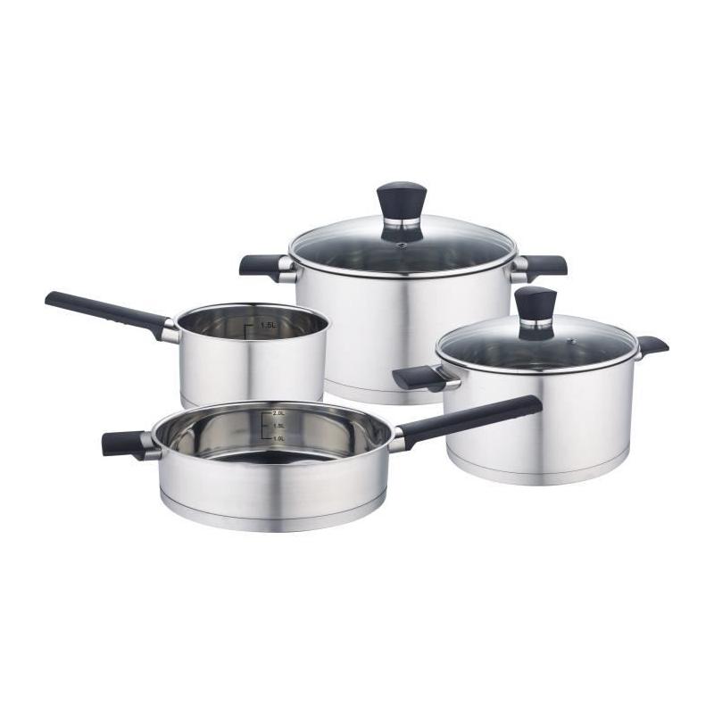 Ensemble de cuisine induction 6 pièces Baumalu - Acier inoxydable