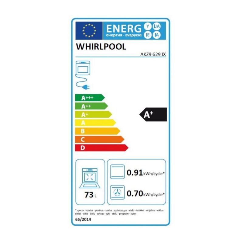 Four électrique Whirlpool AKZ9629IX - Inox - Pyrolyse