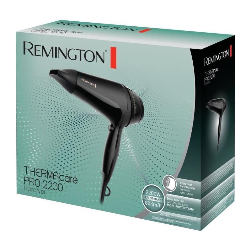 Seche-cheveux - REMINGTON - D5710 Thermacare Pro - 2200 W - 2 vitesses - Noir