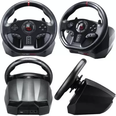 Volant de course SUPERDRIVE GS850-X avec levier de vitesse manuel - Pour PS4/Xbox Volant de course SUPERDRIVE GS850-X avec levier de vitesse manuel - Pour PS4/Xbox