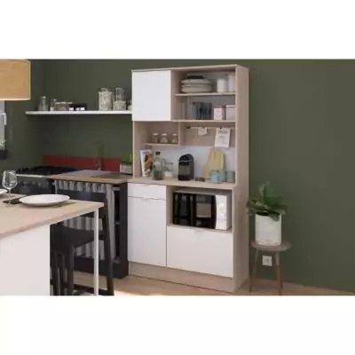 Buffet de cuisine BECOOL - Chene/Blanc - PARISOT