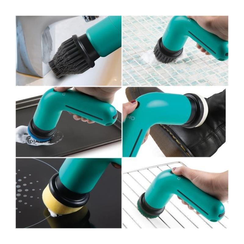 Brosse de nettoyage rotative sans fil DOMO 3,7V - Bleu