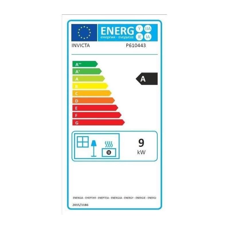 Poele a bois - INVICTA Kazan Grand Angle - 9 Kw - Bûches 58 cm : Chaleur et style dans votre maison