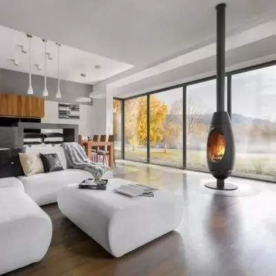 Poêle à bois INVICTA Ode - Design Fonte 10 KW