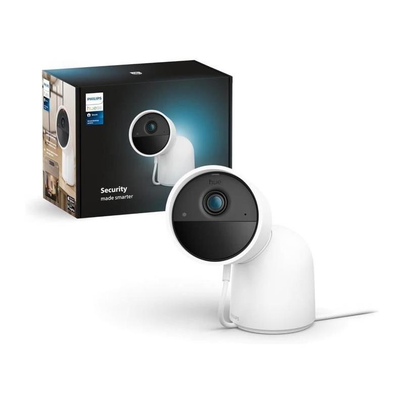 Caméra filaire Philips Hue Secure - HD 1080P - Blanc