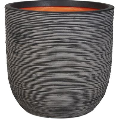 Pot de fleurs CAPI EUROPE RIB NL - Anthracite - 35x34 cm