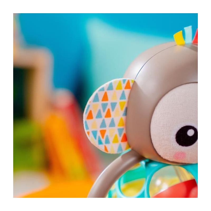 Hochet musical et lumineux Grab & Giggle Monkey - Avec Oball - 6M+