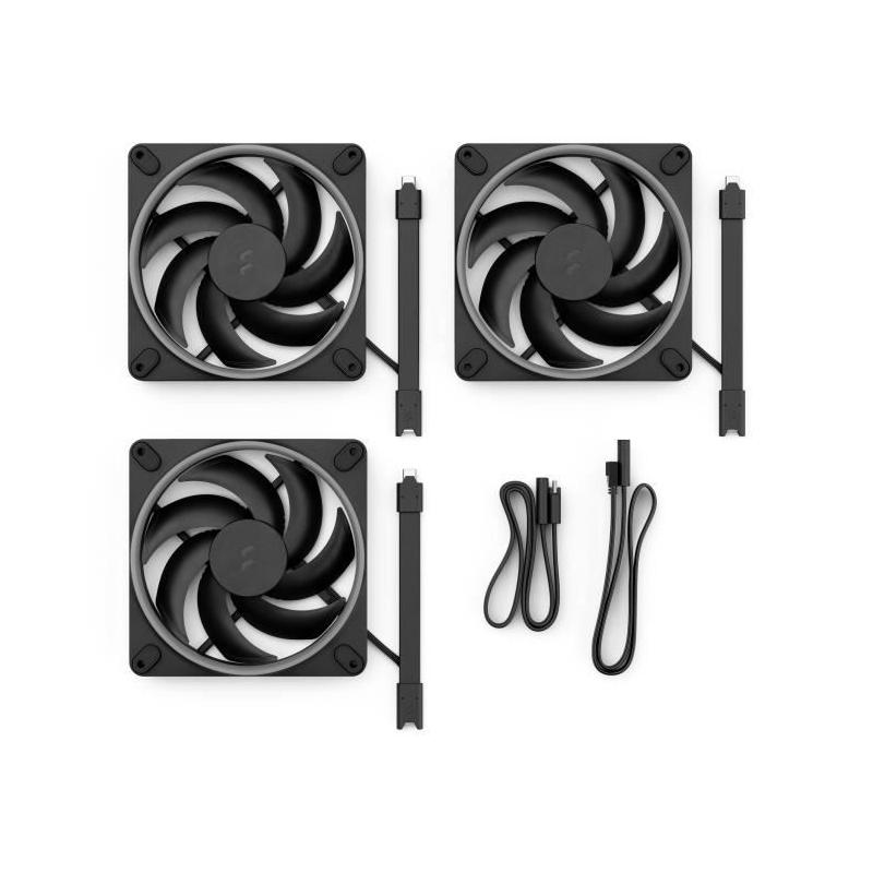 Ventilateur PC - FRACTAL DESIGN - Momentum 14 RGB - 3 packs - FDB - Anneau lumineux ARGB Gen 2 - Contrôle PWM