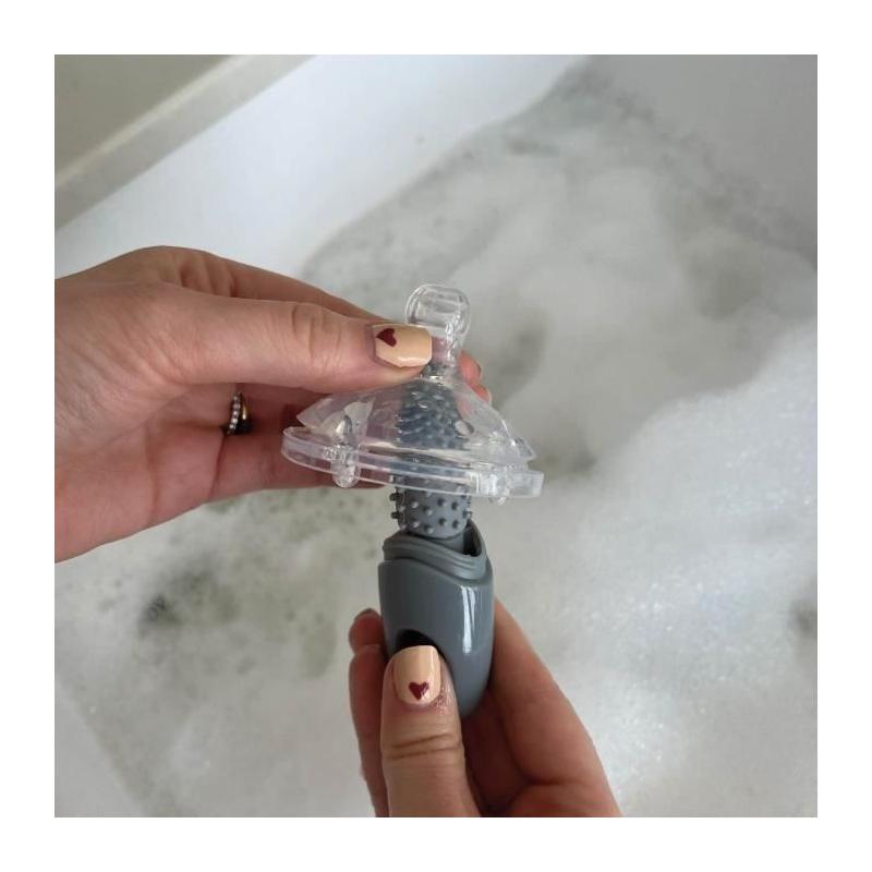 Brosse de Nettoyage - NUBY - Pour Biberon et Tétine 2 en 1 avec Support Hygiénique