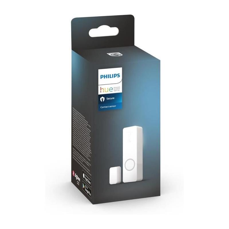 Capteur de contact - Philips Hue - Secure - Installation facile - Contrôle via application - Blanc