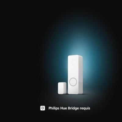 Capteur de contact - Philips Hue - Secure - Installation facile - Contrôle via application - Blanc