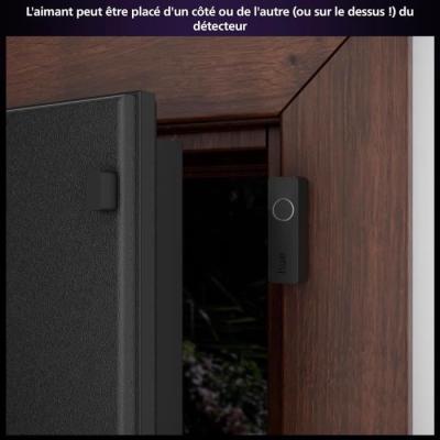 Capteur de contact - Philips Hue - Secure - Noir - Installation facile - Contrôle via application Hue