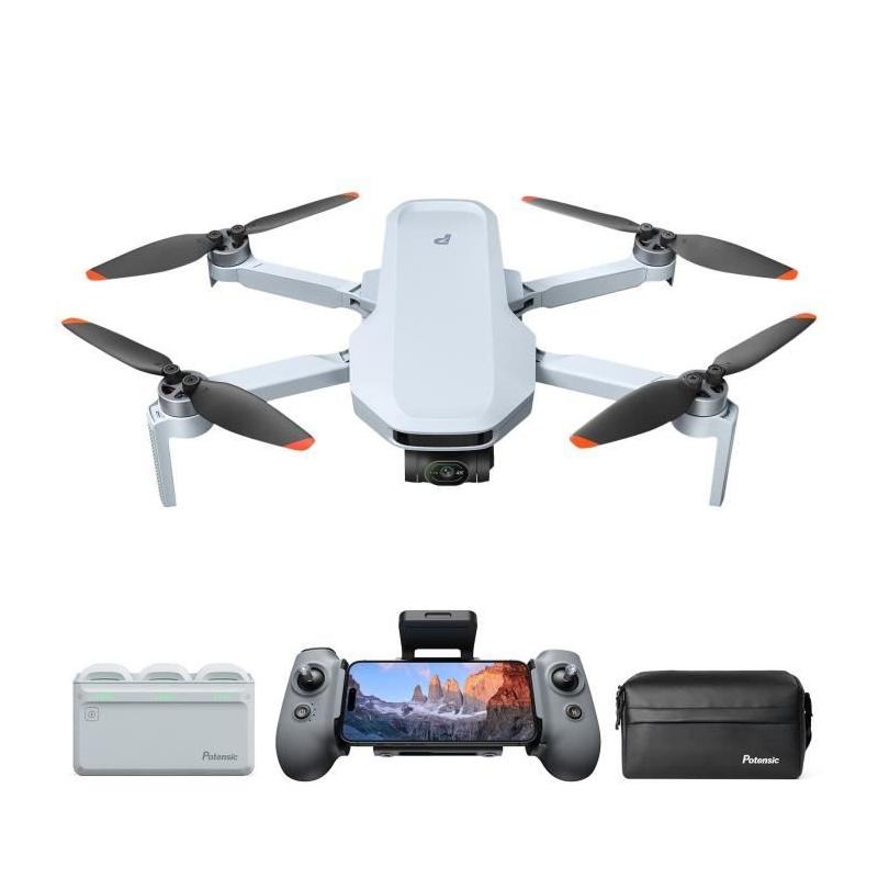 Drone - POTENSIC - ATOM 2 - Fly More Combo - Caméra HD/4K - GPS intégré - Autonomie de 15-25 minutes - Portée de 300 metres