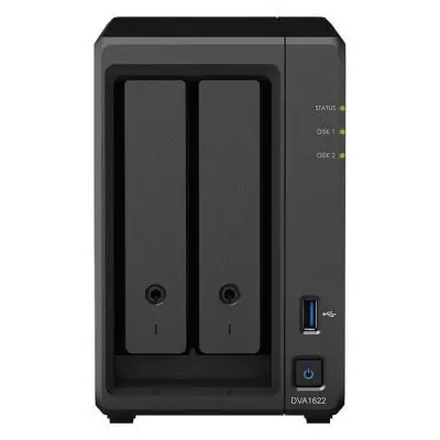 Enregistreur Vidéo Réseau SYNOLOGY DVA1622 - Surveillance IA - 32 To Max