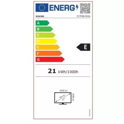 Écran PC Gamer XIAOMI G27i 27" FHD IPS 165Hz 1ms