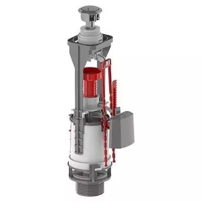 Kit mécanisme chasse d'eau NF réglable ROUSSEAU - Double débit, finition chrome Kit mécanisme chasse d'eau NF réglable ROUSSEAU - Double débit, finition chrome