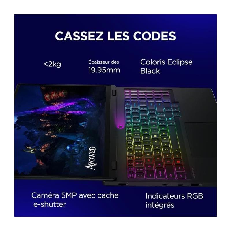 PC portable Gamer LENOVO Legion 5 15IRX10 | Sans Windows - 15,1 WQXGA OLED - Core i7-13650HX - RTX 5060 115W - 32 Go - 512 Go