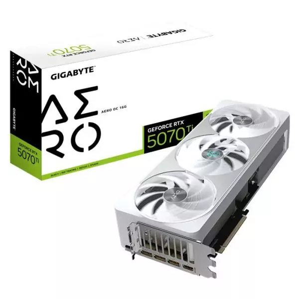 Carte graphique - GIGABYTE - GeForce RTX 5070 Ti AERO OC - 16 Go GDDR7 - 256 bits - PCI-E 5.0
