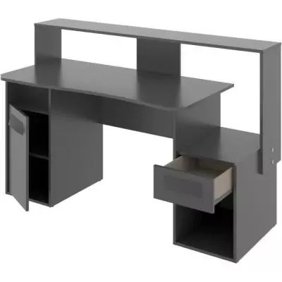 Bureau gaming FOSK Graphite 154 x 62/69 x 85/98 cm