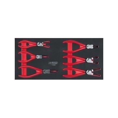 Module de pinces a Circlips - KSTOOLS - 6 pinces - Découpe laser - Mousse imputrescible - A circlip