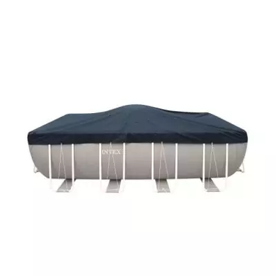Bâche hiver - INTEX - Hiver Piscine Rectangulaire - 3,00m x 2,00m - Protection contre les débris