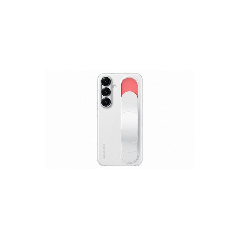 Coque Samsung Galaxy S25 Blanche avec Support et Lanière intégrée