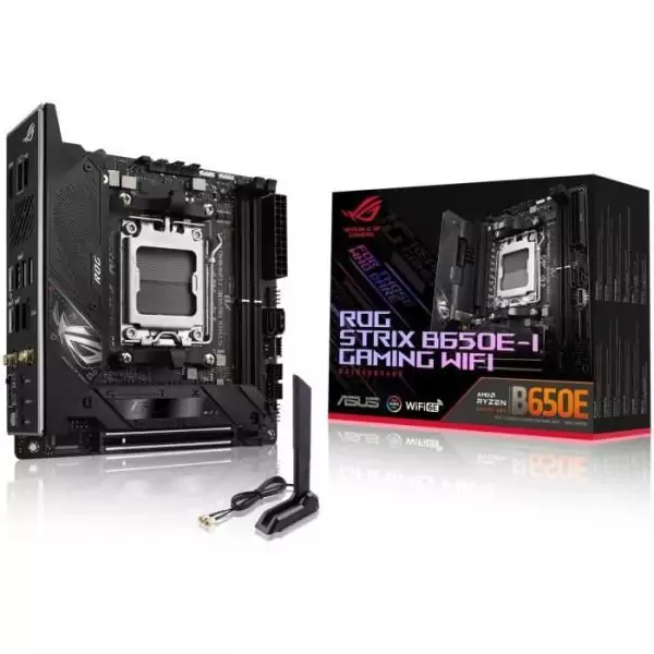 Carte mere - ASUS - ROG STRIX B650E-I GAMING WIFI - AMD B650 - Emplacement AM5 mini ITX